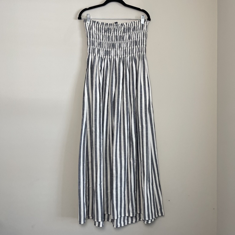 NWT Universal Threads Stripe Strapless Linen Blen… - image 4
